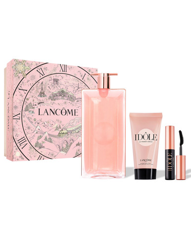 LANCOME IDOLE 3 PCS SET FOR WOMEN: 3.4 EAU DE PARFUM SPRAY + 1.6 BODY CREAM + 0.08 MASCARA